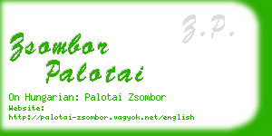 zsombor palotai business card